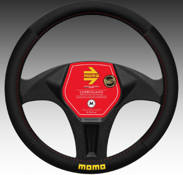 Pokrowiec na kierownicę MOMO SWC EASY MICROF. BLK-RED Rozmiar: M